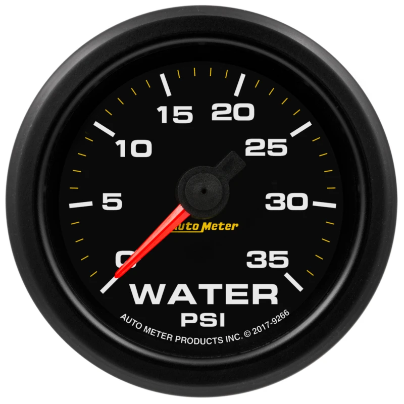 Autometer Extreme Environment 2-1/16in 35PSI Wasserdruck-Anzeige mit Warnung