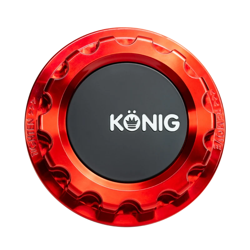 Konig MRK1 Anodized Red Gear Cap w/ Logo