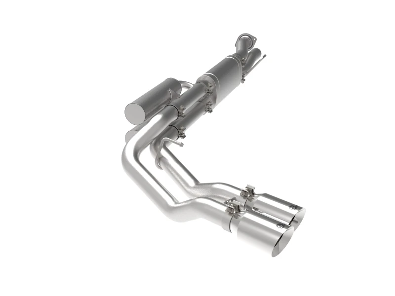 aFe Rebel Series 3 Zoll 409 SS Kat-Back Auspuff mit polierten Endrohren 17-20 Ford F-250 V8 6,2L