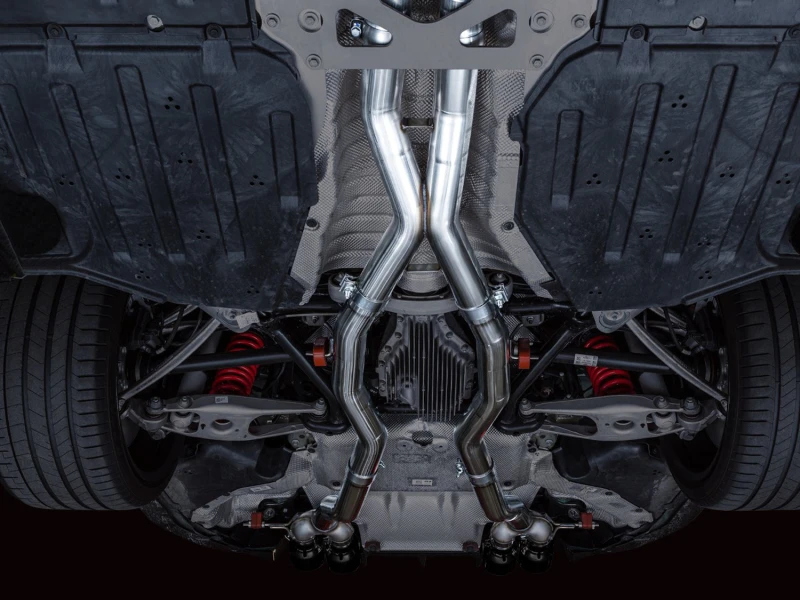 AWE Track Edition Catback Auspuff für BMW G8X M3/M4 - Diamant-Schwarz Spitzen
