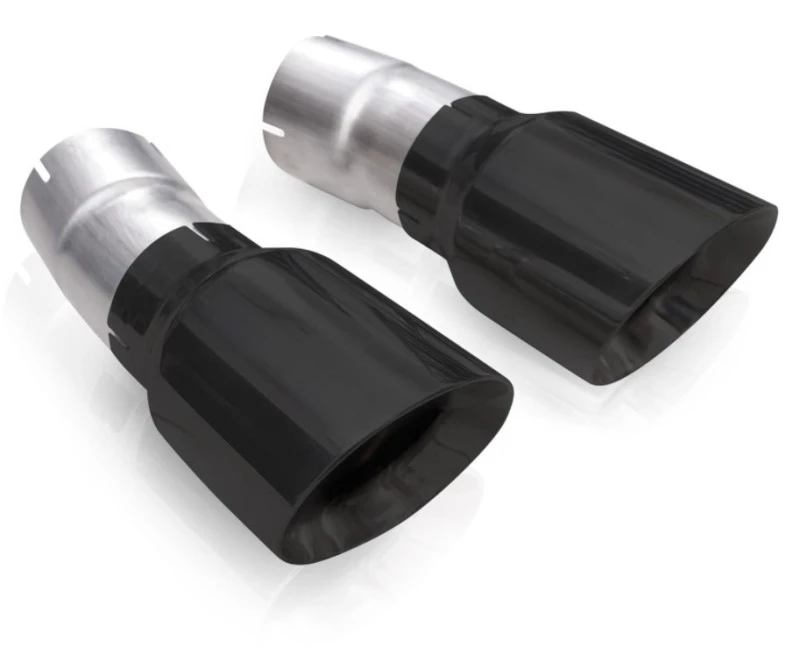 Stainless Works 4-Zoll-Doppelwand-Slash-Cut-Schwarz-Tippsatz