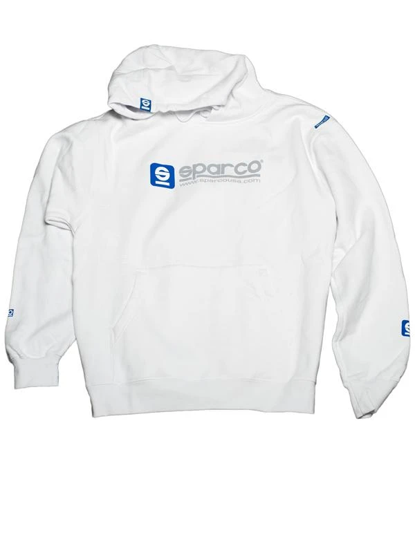 Sparco Sweatshirt Hooded WWW White XLRG