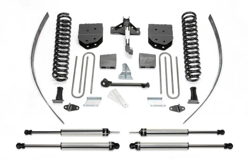 Fabtech 08-15 Ford F250 4WD ohne Überlast 8-Zoll-Basis-System mit DLSS-Stoßdämpfern