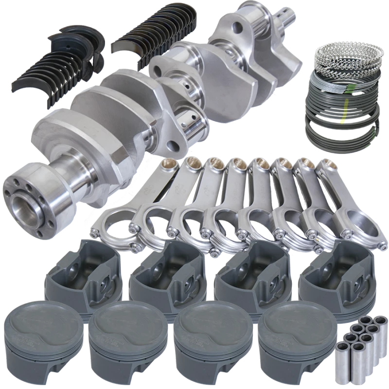 Eagle Chevy 350 1Pc 3.750in Kurbelwelle 5.700in H-Träger -16cc Inv Dome 4.040in Kolben Ausgewuchtete Baugruppe