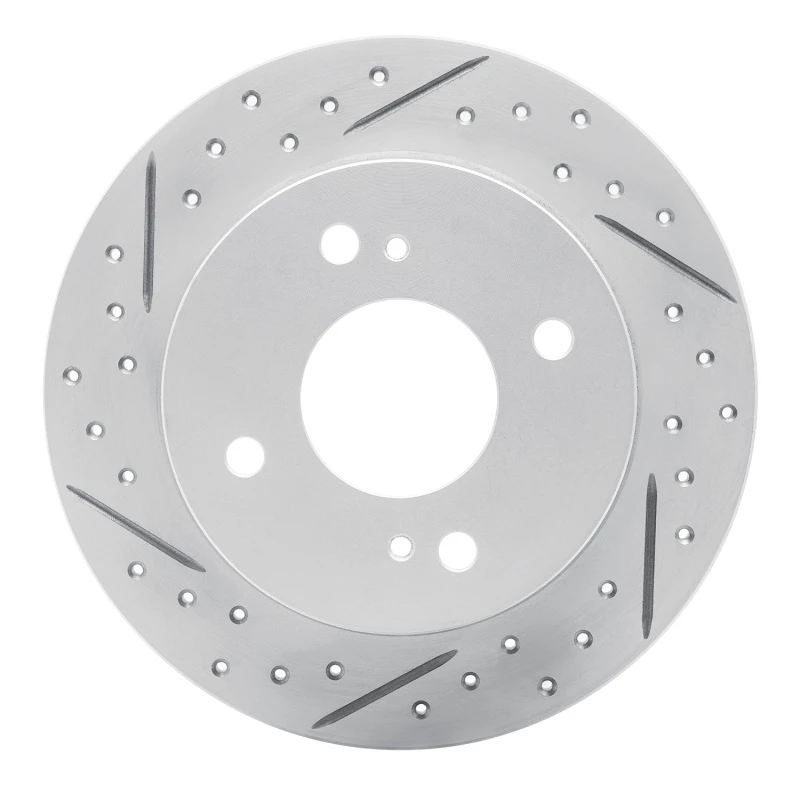 DFC 90-06 Infiniti G20 Rear Left Drilled & Slotted Geoperformance Rotor