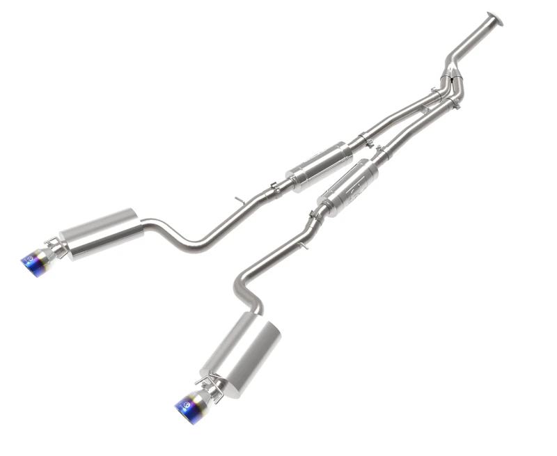 aFe POWER Takeda 16-17 Lexus IS200t L4-2.0L (t) 2,5 Zoll-3 Zoll 304 SS CB Auspuff mit blauer Spitze