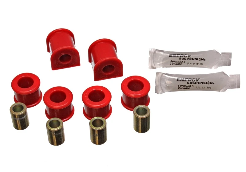 Energy Suspension 90-97 Mazda Miata Rot 12,5mm Hinterer Stabilisator-Buchsen (inkl. Stabilisator-Endlager)
