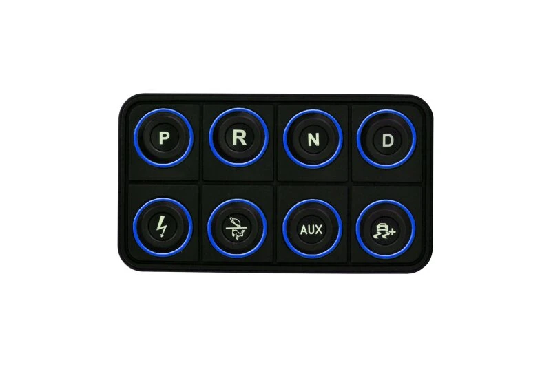 AEM EV 8 Button Keypad CAN Based Programmable Backlighting