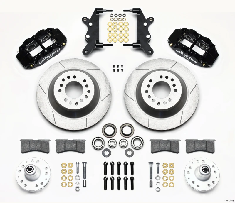 Wilwood Narrow Superlite 6R Vorderer Naben- und 1-Teil-Rotor-Kit 12,88 Zoll 60-68 Ford / Mercury Full Size / Galaxie