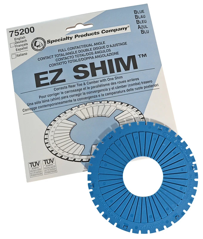 SPC Performance EZ Shim Dualer Winkel-Camber/Toe Shim (Blau)