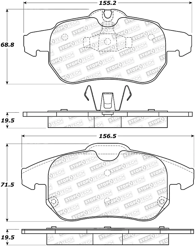 StopTech Performance 03-05 Saab 9-3 Front Brake Pads
