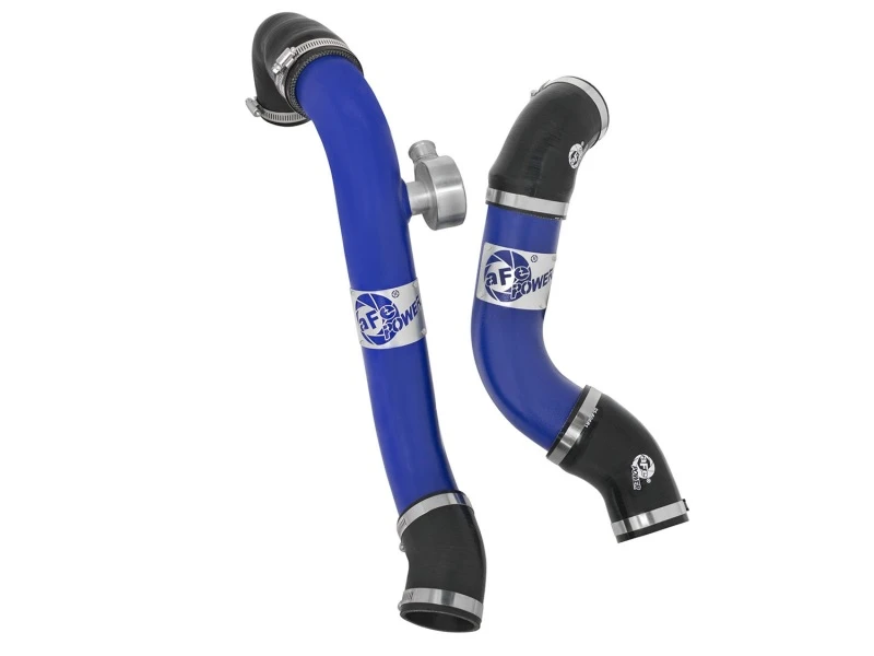 aFe Bladerunner Intercooler-Rohre - Blau Heiß/Kalt Seite 15-16 Ford Mustang EcoBoost L4-2.3L (t)