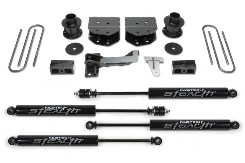 Fabtech 08-16 Ford F250/350/450 4WD 8-Lug 4 Zoll Budget-System mit Stealth