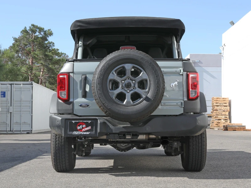 aFe Apollo GT 3 Zoll 409 SS Kat-Abgasanlage 2021 Ford Bronco L4-2.3L (t)/V6-2.7L (tt) mit schwarzer Spitze