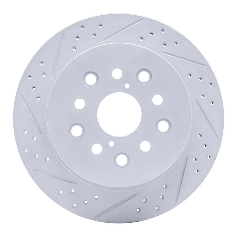 DFC 01-06 Lexus Ls430 Rear Left Drilled & Slotted Geoperformance Rotor