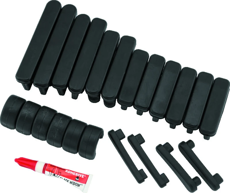 Kuryakyn Full Replacement Rubber Set (22 Stück) für Transformer Floorboards