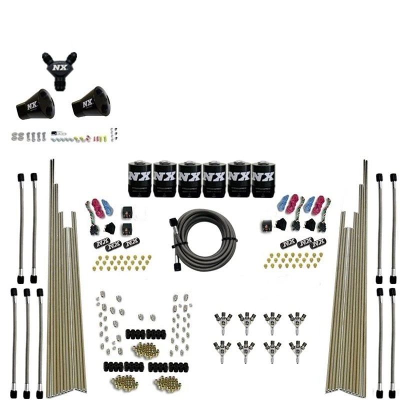 Nitrous Express 8 Zyl. Triple-D Trocken Direct Port 3 Stufen Trocken 6 Solenoiden Nitrous Kit ohne Flasche