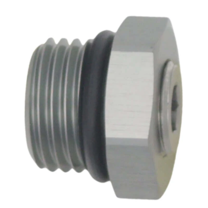 DeatschWerks 6AN ORB-Male-Stecker mit 1/8 Zoll NPT-Messanschluss - eloxiertes DW-Titan