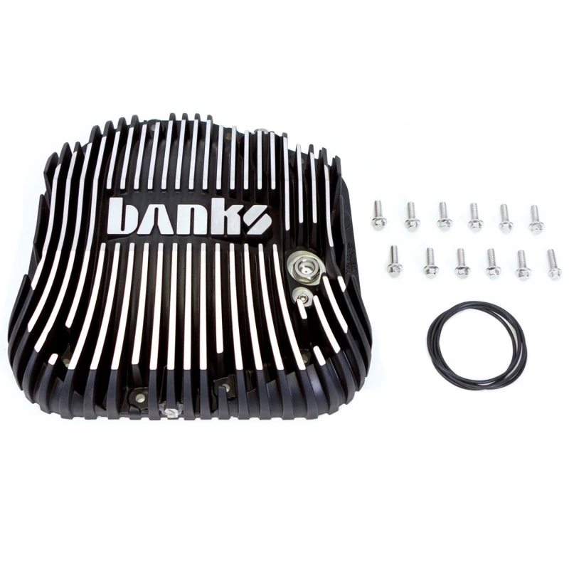 Banks 85-19 Ford F250/ F350 10,25 Zoll 12 Bolzen Schwarz Fräsmaschinen-Differential-Abdeckungs-Kit