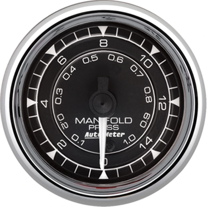 Autometer Chrono 2-1/16in 15PSI Digital Stepper Motor Manifold Pressure Gauge - Chrome