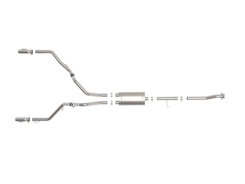 aFe 21-26 Ford F150 Tremor Vulcan Series 3IN 304SS Cat-Back Exhaust Dual Rear Exit w/Polished Tip