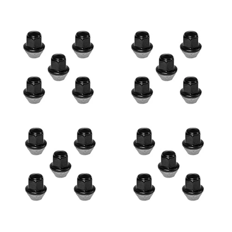 Ford Racing 15-18 Mustang Schwarzes Radmutter-Kit (20 Radmuttern)