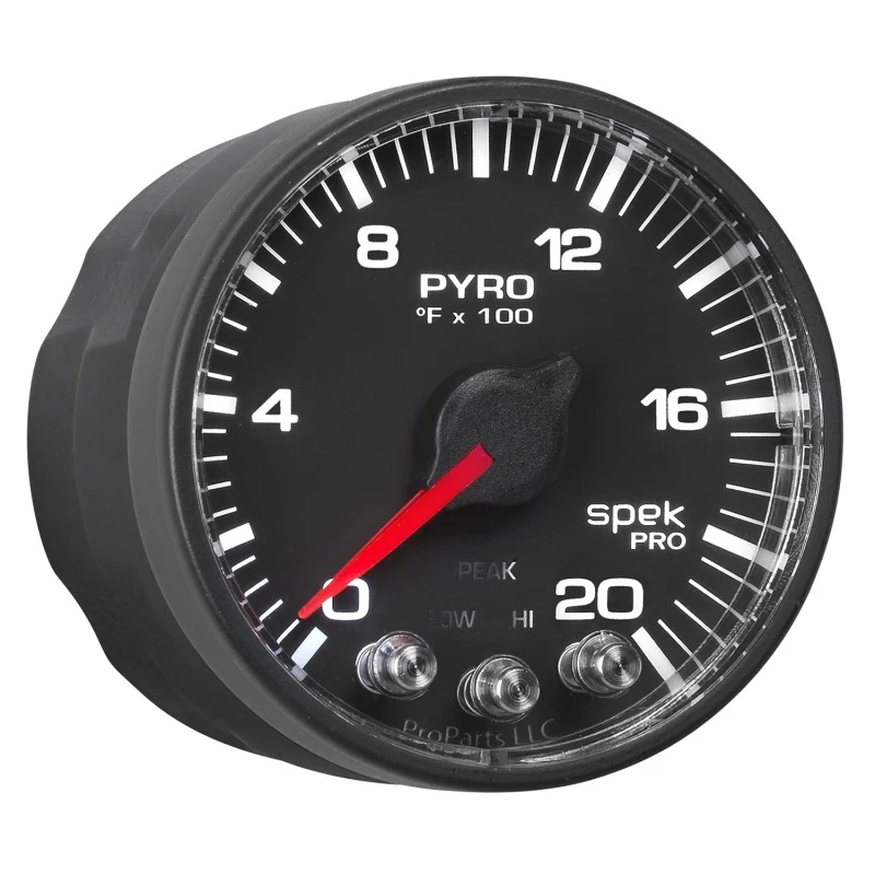 Autometer Spek-Pro 52,4mm 0-2000F Digitaler Stepper-Motor-Pyrometer-Messgerät