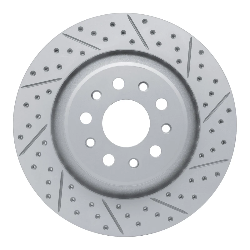 DFC 17-24 Maserati Ghibli Rear Right Drilled & Slotted Geoperformance Rotor