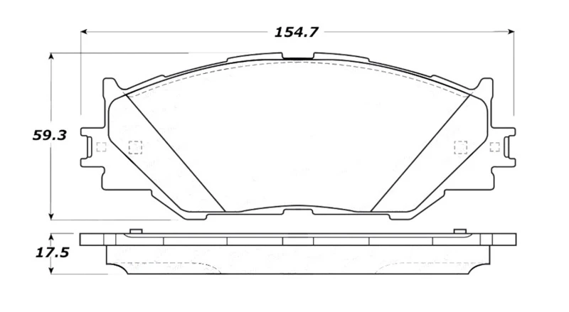 stoptech_308.11780-679502aecebc2 StopTech Street Touring 06-10 Lexus IS250 Front Brake Pads