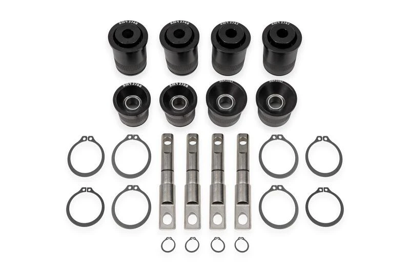 BMR 14-19 Chevrolet Corvette C7 Rear Upper & Lower Control Arm Bearing Kit - Black Anodized