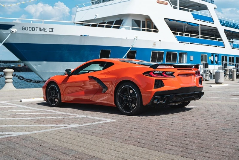 Corsa 2020-24 Corvette C8 3 Zoll Xtreme Cat-Back Auspuff 4,5 Zoll schwarze Quad-Tipps - Löscht den Serien-AFM-Ventil