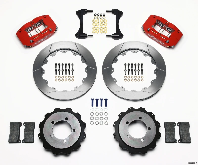 Wilwood Dynapro Radial Hinteres Kit 13,00 Zoll Rot für Mitsubishi EVO VIII