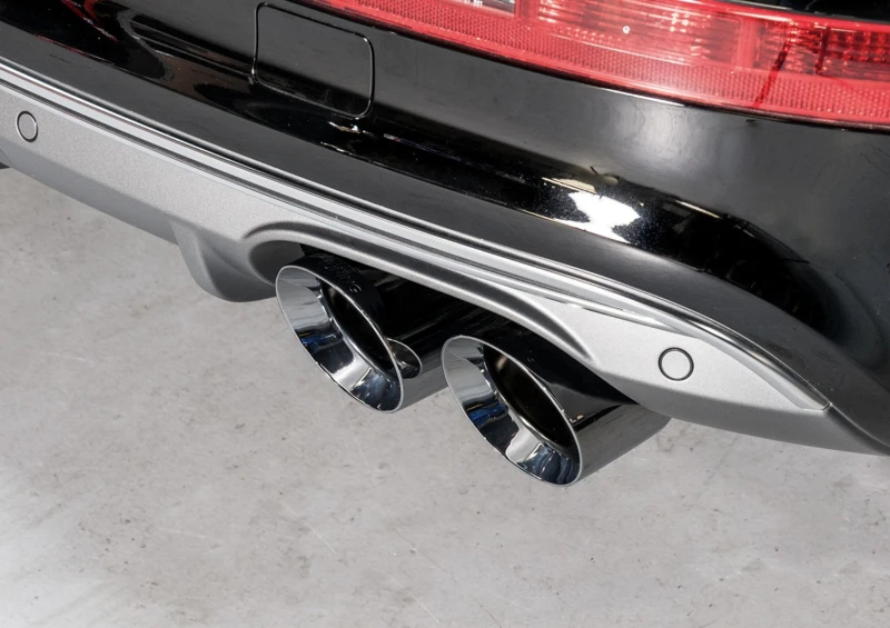 AWE Tuning Audi 8R SQ5 Touring Edition Auspuff - Quad Outlet Diamant Schwarz Spitzen
