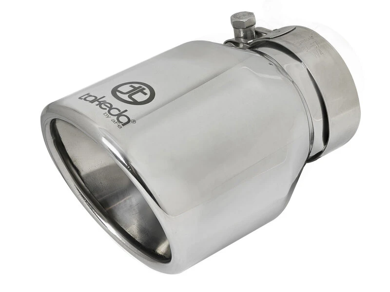 aFe Takeda Universal Exhaust Tip 2-1/2 IN Inlet x 4 IN Outlet x 6 IN L