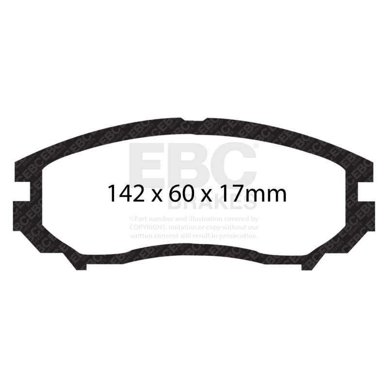 EBC 04-06 Hyundai Tiburon 2.7 6 speed Greenstuff Front Brake Pads