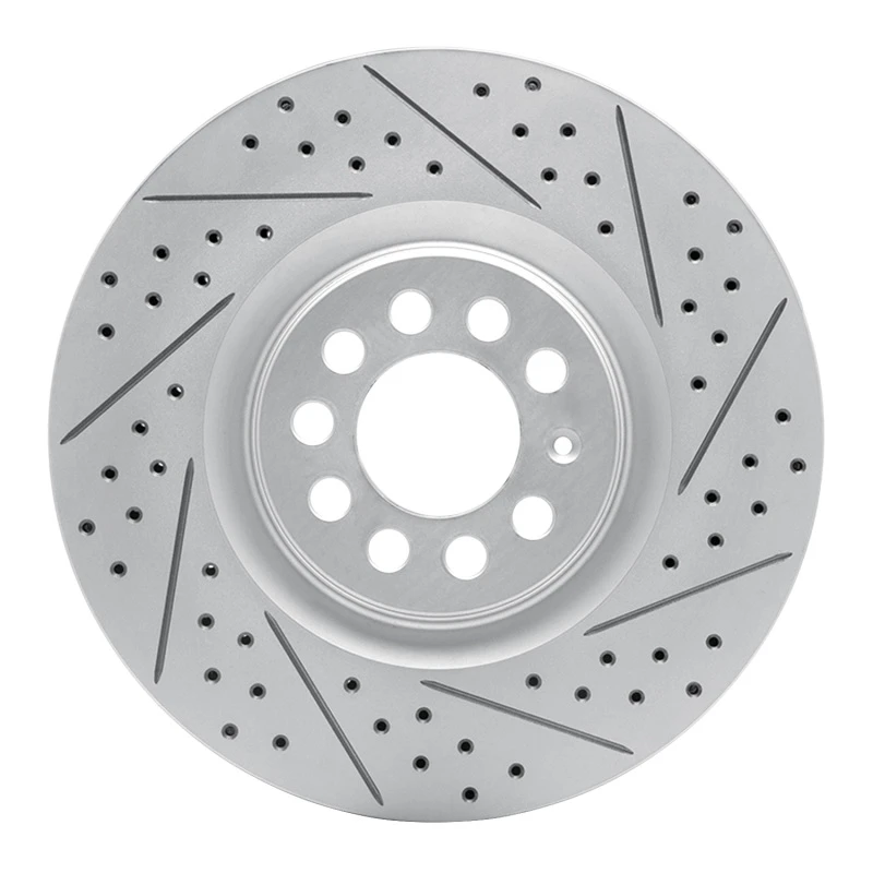 DFC 00-06 Audi TT Front Right Drilled & Slotted Geoperformance Rotor