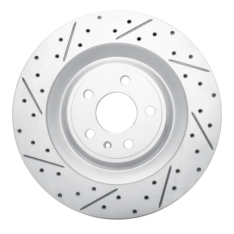 DFC 15-18 Porsche Macan Rear Left Drilled & Slotted Geoperformance Rotor