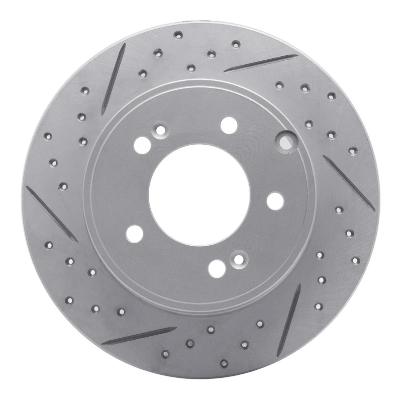 DFC 05-20 Hyundai Azera Rear Left Drilled & Slotted Geoperformance Rotor