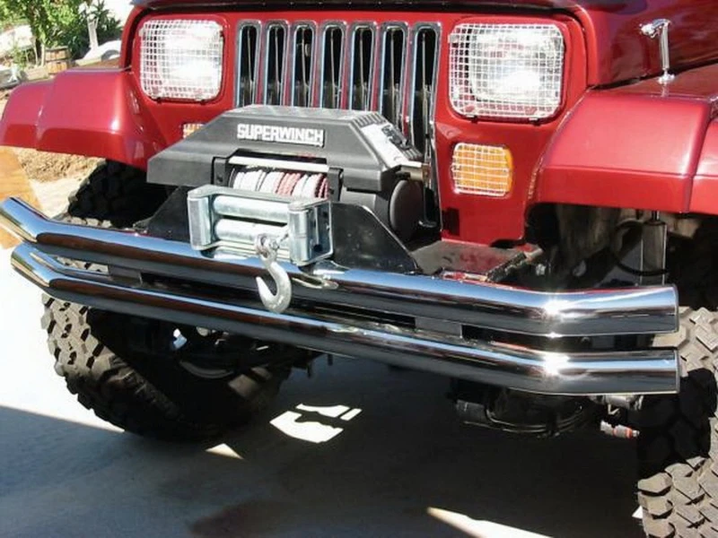 Rampage Double Tube Stoßstange aus Edelstahl für 1976–1983 Jeep CJ5