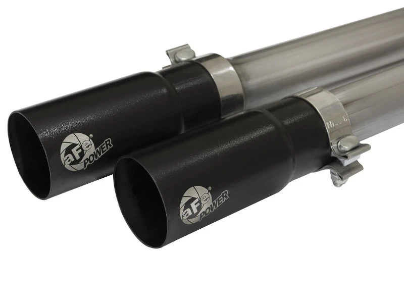 aFe Rebel Series CB 3in Middle Side Exit SS Exht mit schwarzen Spitzen 09-16 Chevy Silverado/GMC Sierra 1500