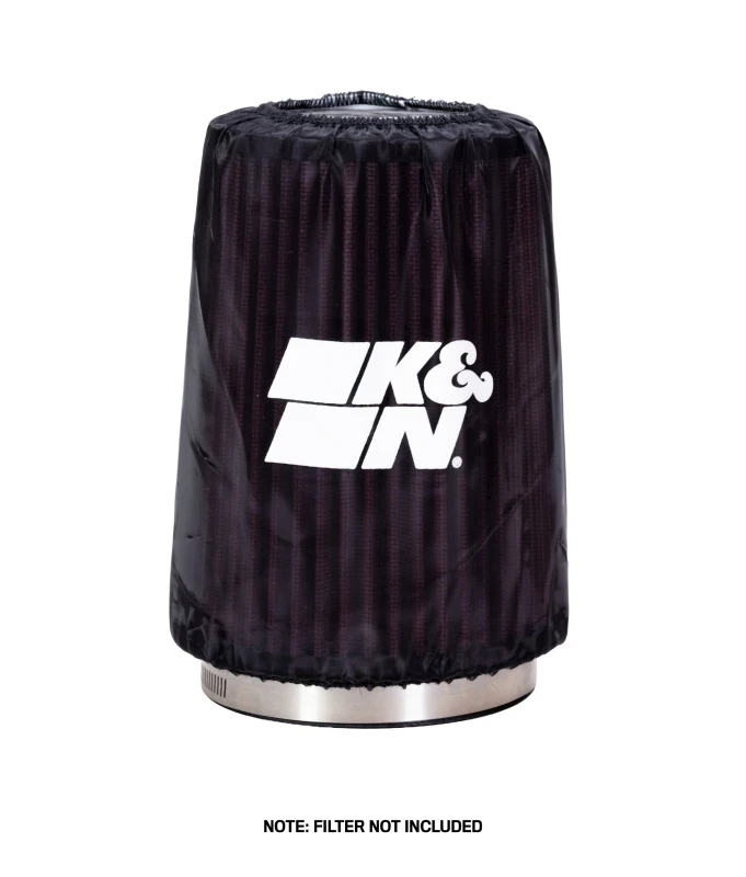 K&N Drycharger Air Filter Wrap Round Tapered Black 5.375in Base ID x 4.375in Top ID x 7 H