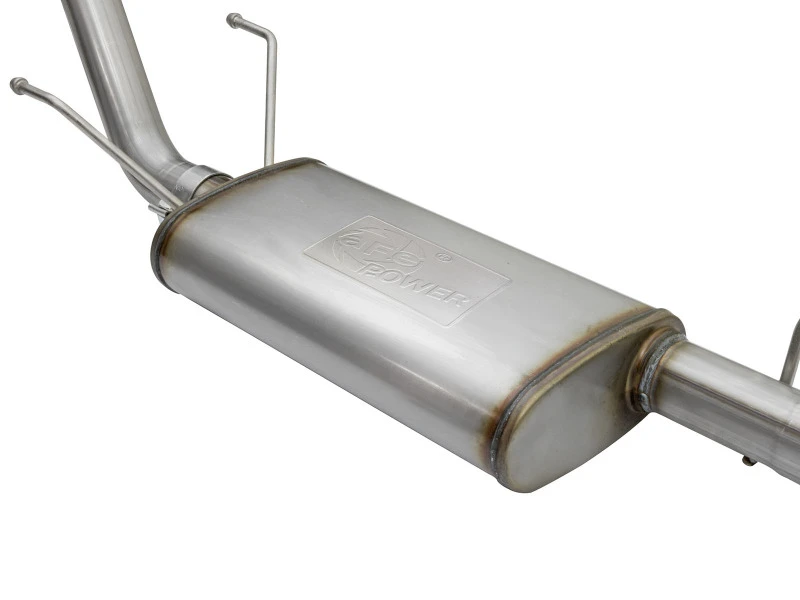 aFe MACHForce XP Kat-Back-Edelstahl-Auspuffanlage mit schwarzen Endrohren für Toyota Tacoma 05-12 L4-2.7L