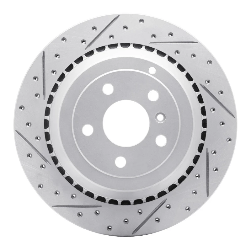 DFC 06-12 Mercedes-Benz R500 Rear Left Drilled & Slotted Geoperformance Rotor