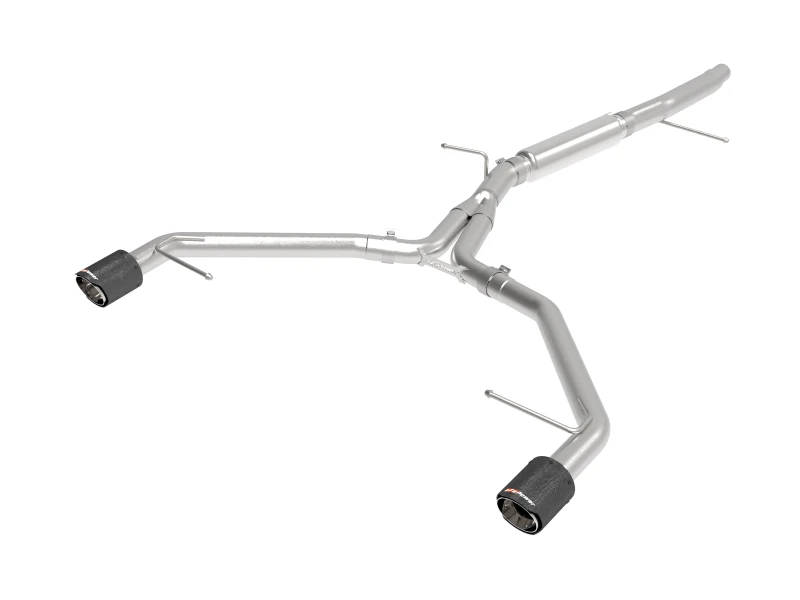 aFe 17-19 Audi A4 (L4-2.0L) MACH Force-Xp  Edelstahl Axle-Back Auspuff-System - Carbon-Spitze
