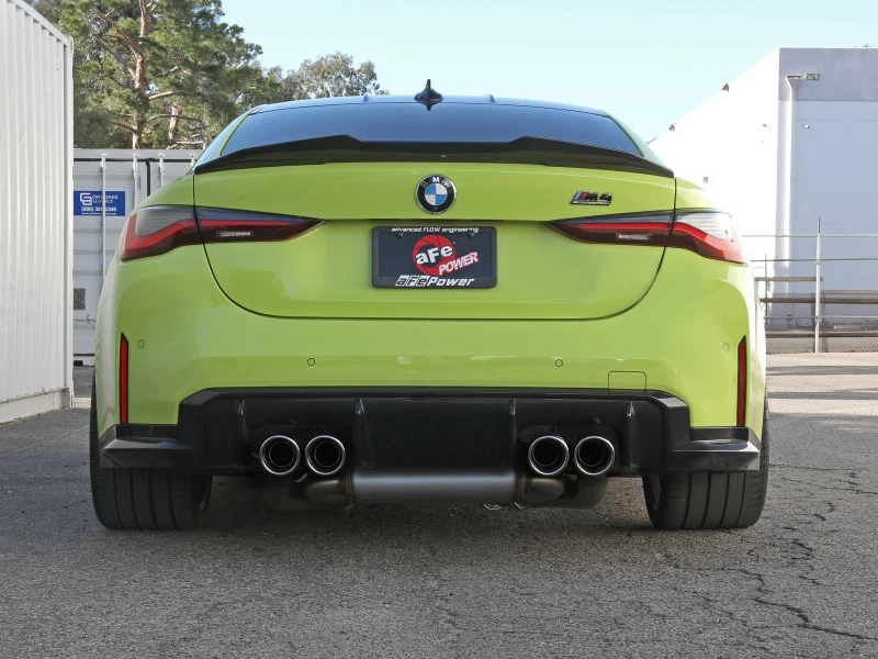aFe MACHForce XP Auspuff-System Kat-Hinterer Teil Edelstahl 21 BMW M2 Competition L6-3.0L mit polierten Endstücken
