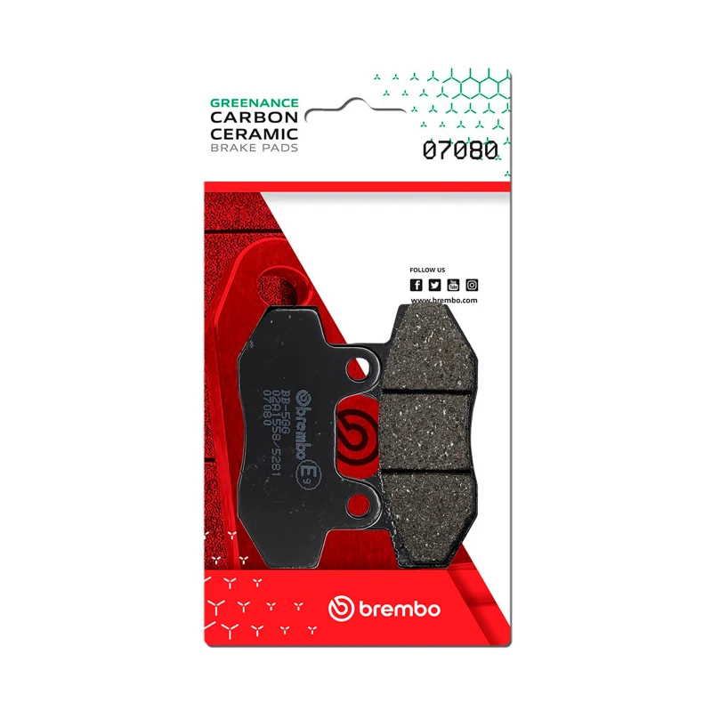 Brembo OE Carbon Ceramic Brake Pad for Keeway Ry8/Kymco Nexxon/Peugeot Speedfight/Sachs Madass - Front