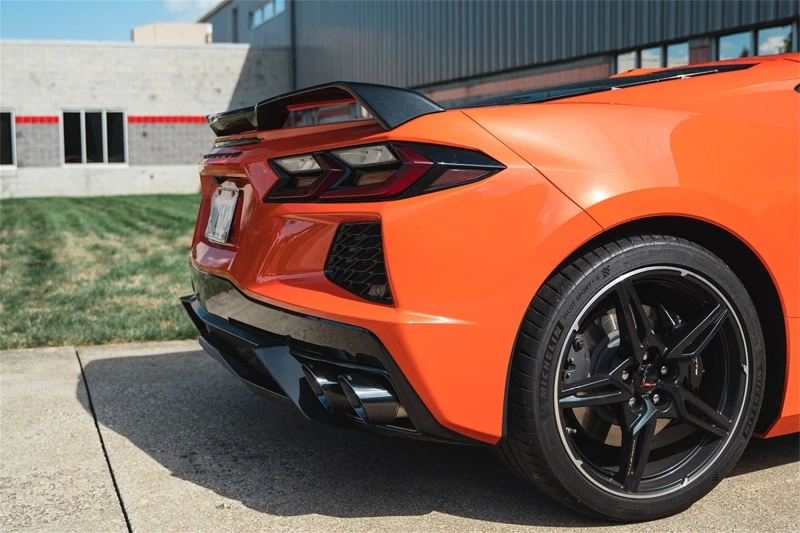 Corsa 2020-24 Corvette C8 3 Zoll Xtreme Cat-Back Auspuff 4,5 Zoll schwarze Quad-Tipps - Löscht den Serien-AFM-Ventil