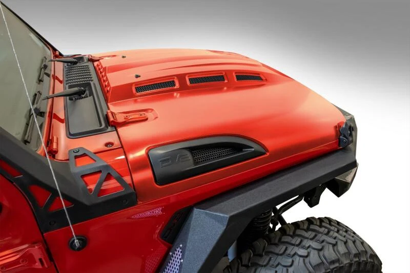 DV8 Offroad Heat Dispersion Motorhaube für 2018+ Jeep Wrangler JL / 2020+ Jeep Gladiator JT