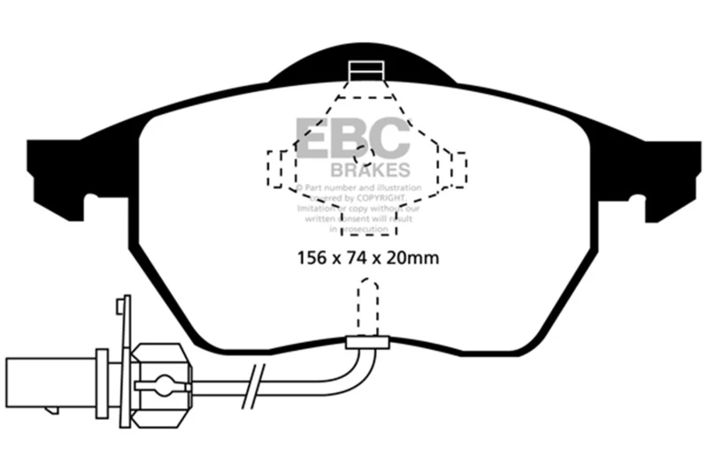 EBC Redstuff Bremsbeläge für 99-01 Audi A4 1.8 Turbo (B5)