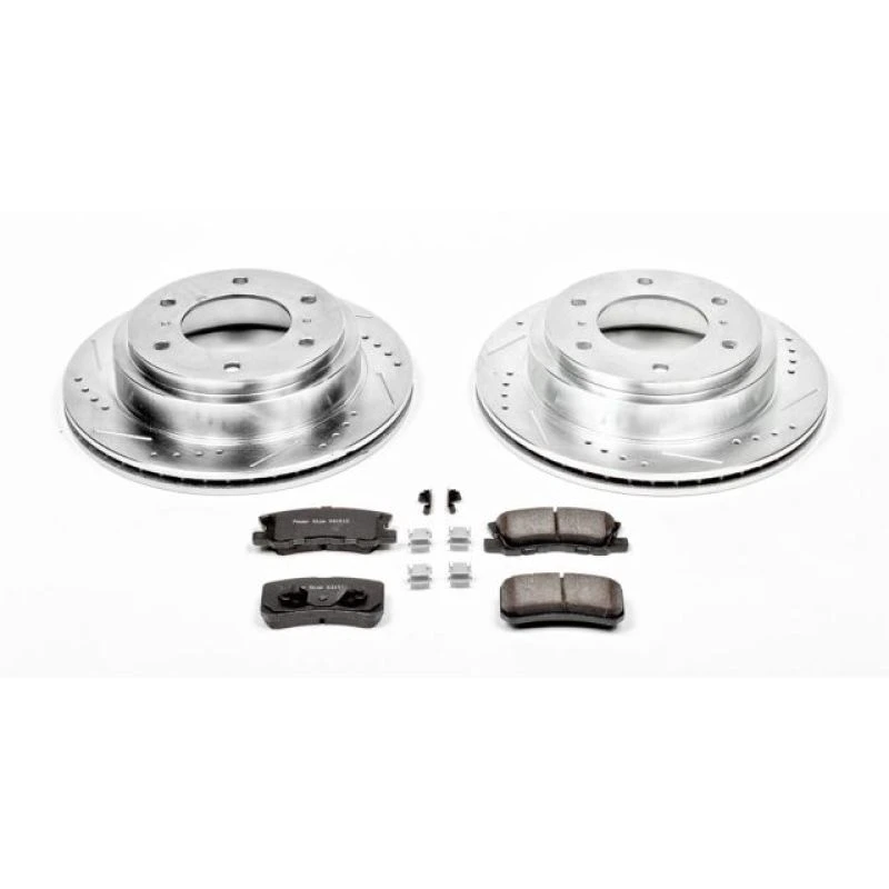 Power Stop Rear Z23 Evolution Sport Brake Kit for 01-06 Mitsubishi Montero